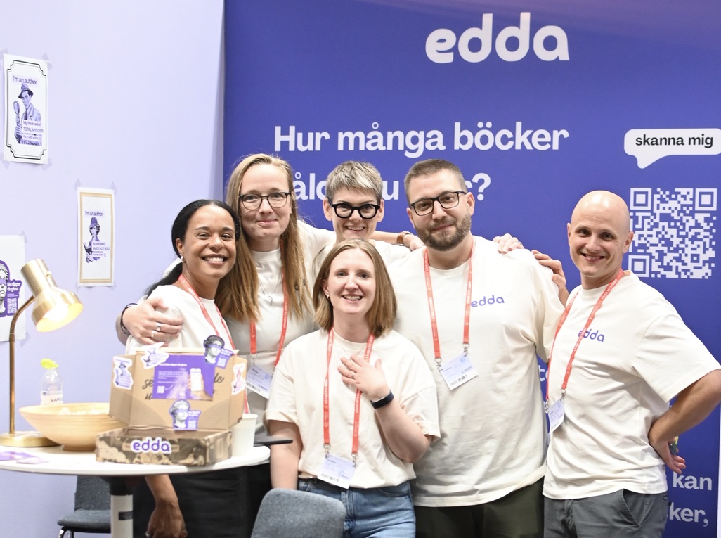 The Edda team together at the Gothenburg Book Fair